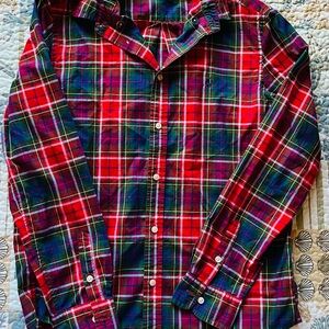 Ralph Lauren Red and Blue Plaid Shirt 18-20years